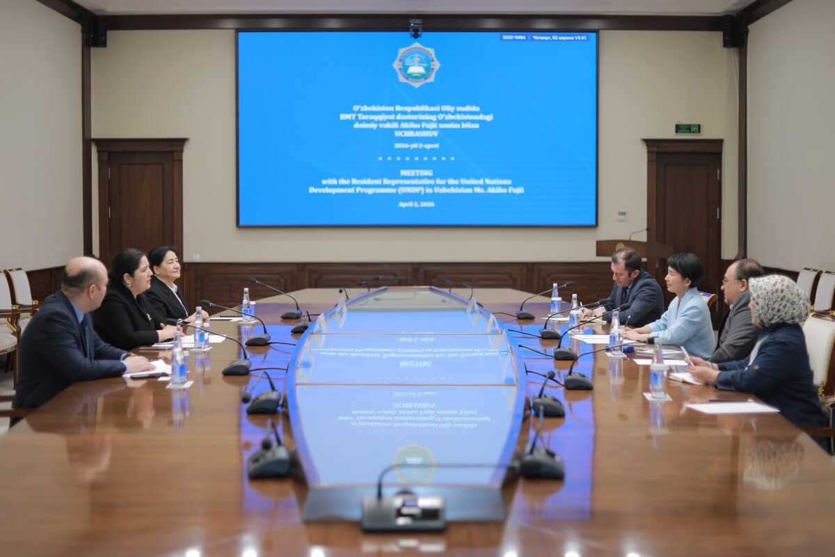 Oliy sud raisining o'rinbosari BMT Taraqqiyot dasturining vakili bilan uchrashdi